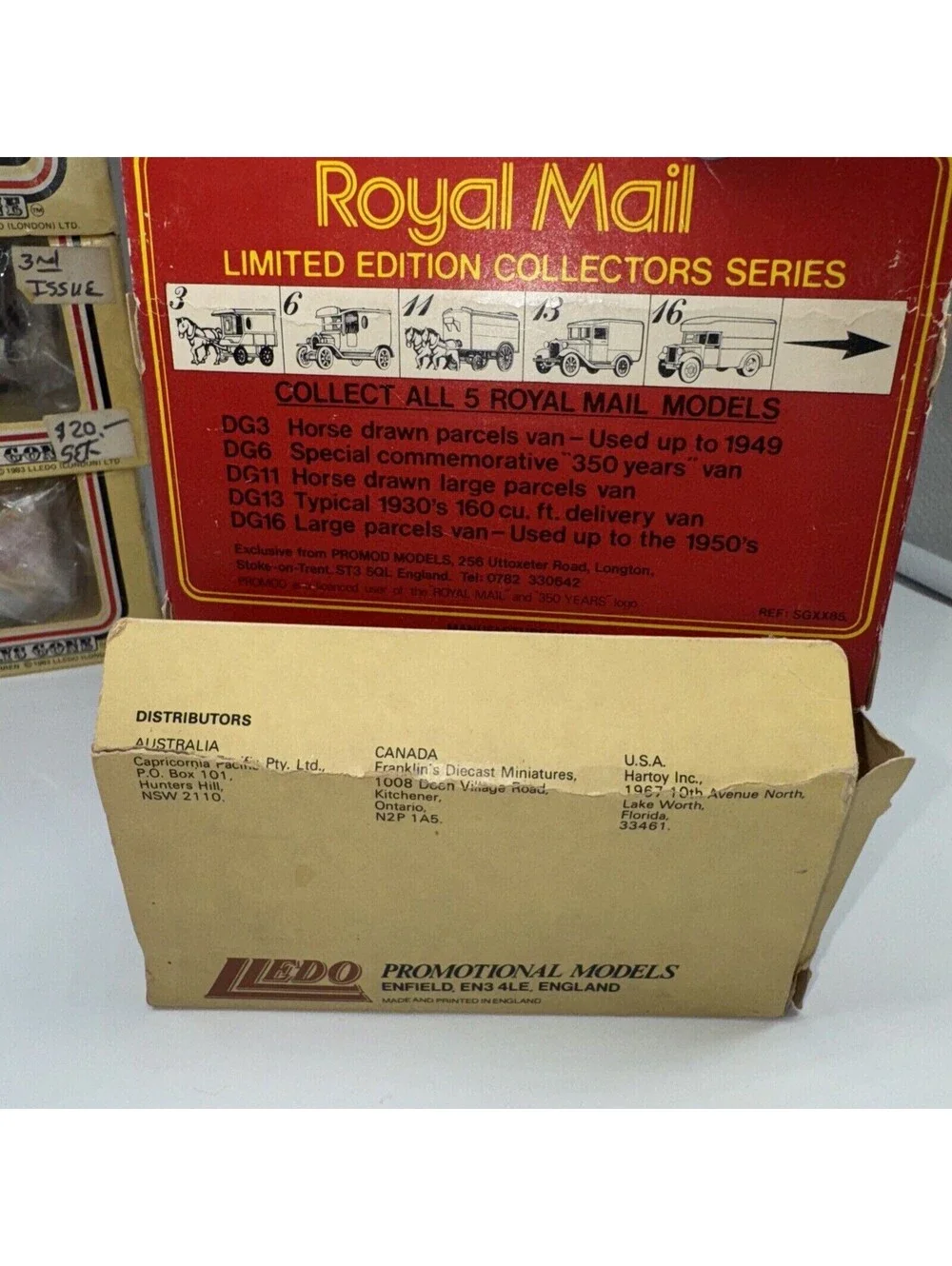 8 Lledo 1983 Days Gone Model Toy Cars Christmas Village Royal Mail Diecast 3